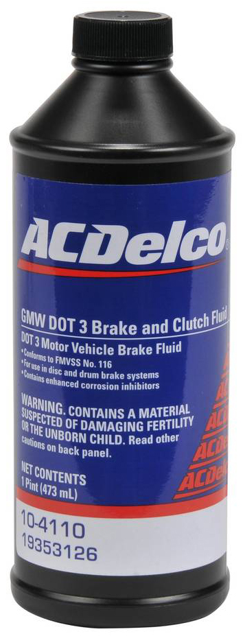 Гальмівна рідина ACDELCO DOT 3 0,473 л (104110)